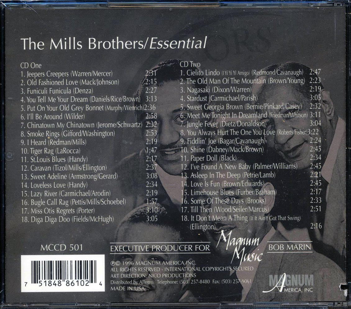 The Mills Brothers - The Essential [1996 Compilation] [New Double CD]