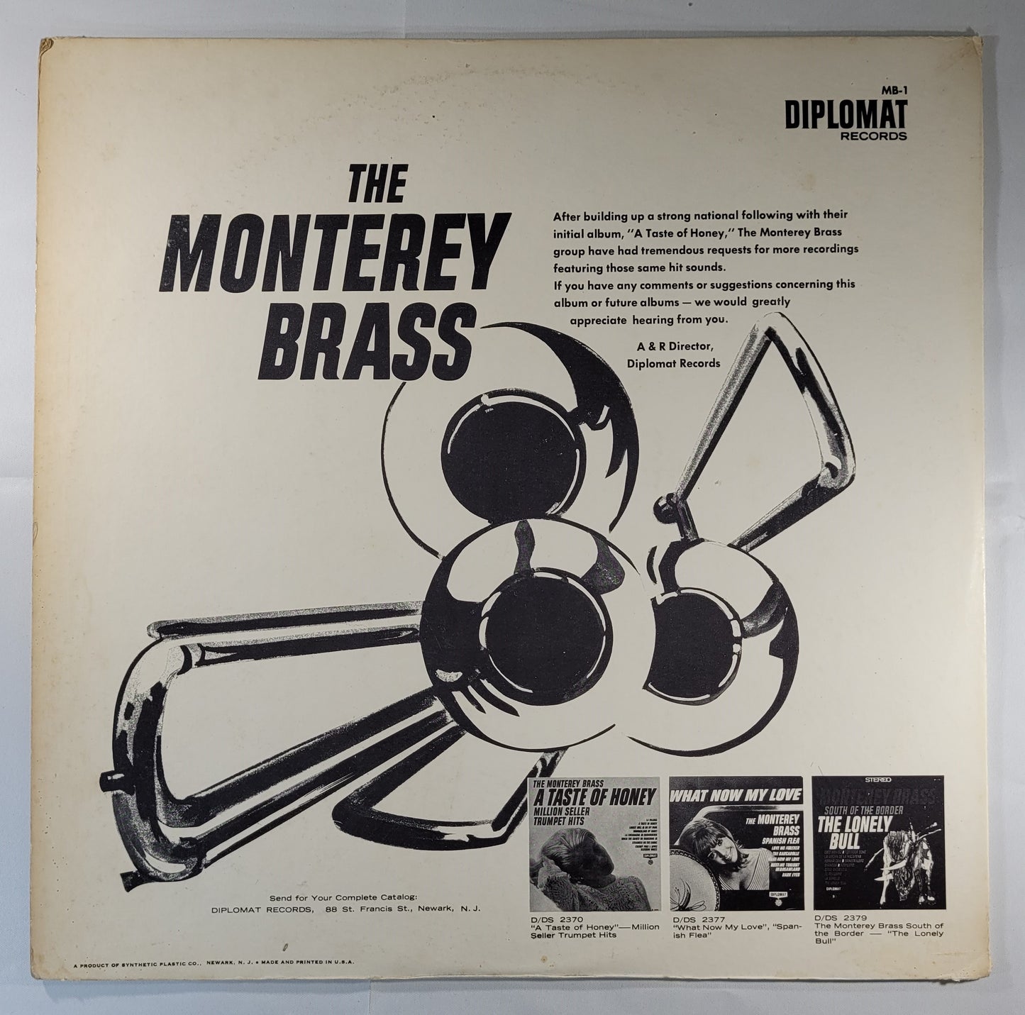 The Monterey Brass - Great Songs From Movies [Used Vinyl Record LP]