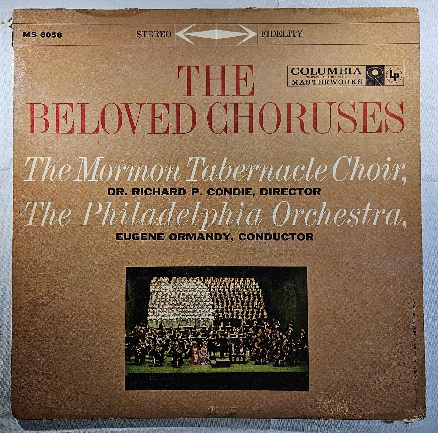 The Mormon Tabernacle Choir - The Beloved Choruses [1958 Used Vinyl Record LP]