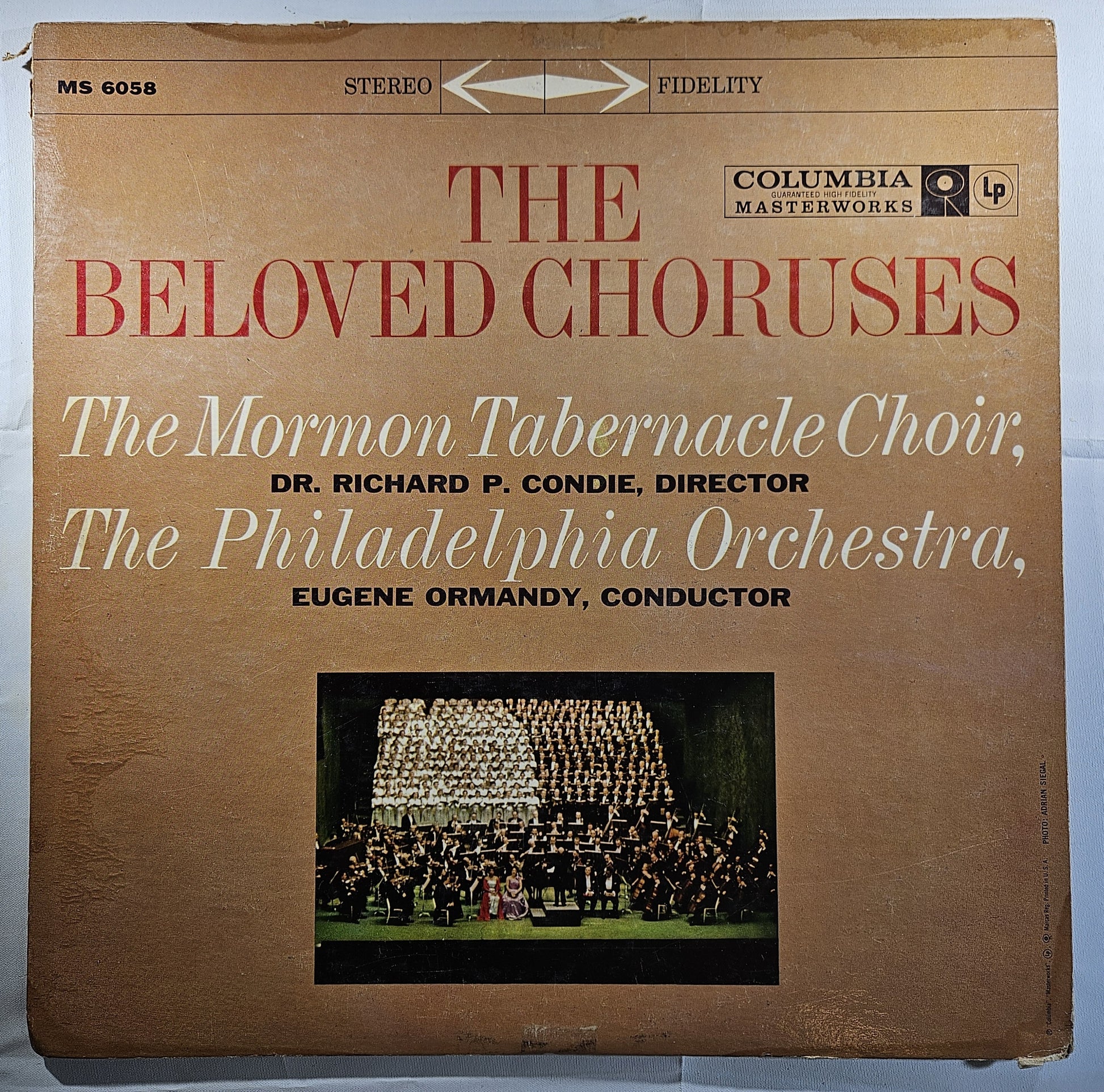 The Mormon Tabernacle Choir - The Beloved Choruses [1958 Used Vinyl Record LP]