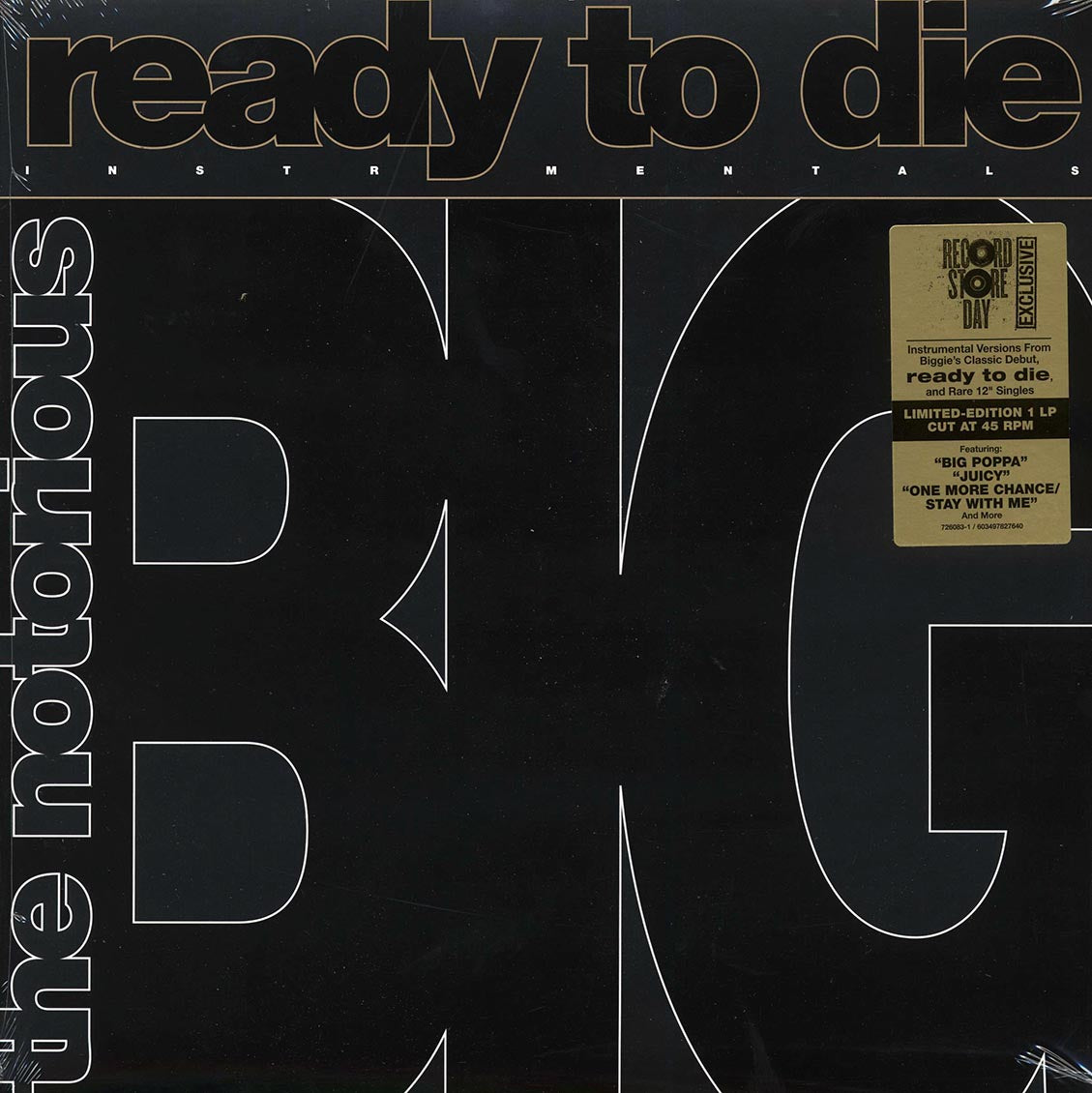 The Notorious B.I.G. - Ready to Die Instrumentals [2024 RSD Limited 45RPM] [New Vinyl Record LP]