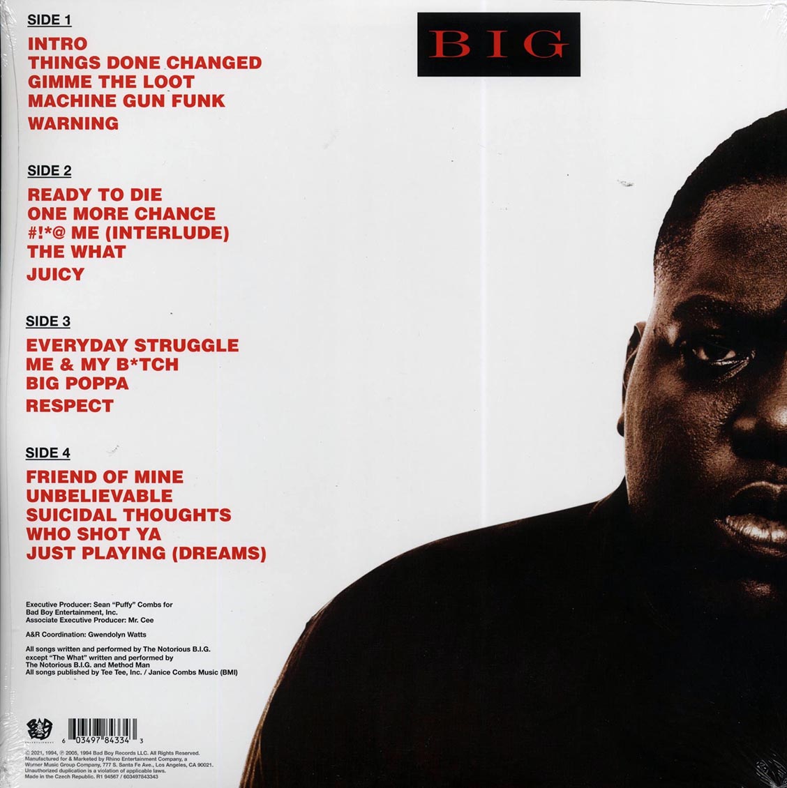 The Notorious BIG - Ready to Die [2021 Reissue] [New Double Vinyl Record LP]