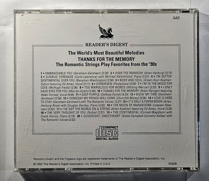 The Romantic Strings - Thanks for the Memory [1995 Used Double CD]
