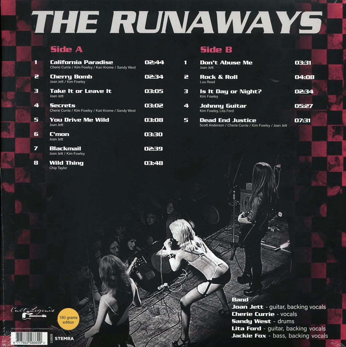 The Runaways - The Agora Cleveland 1976 [2022 Unofficial 180G] [New Vinyl Record LP]