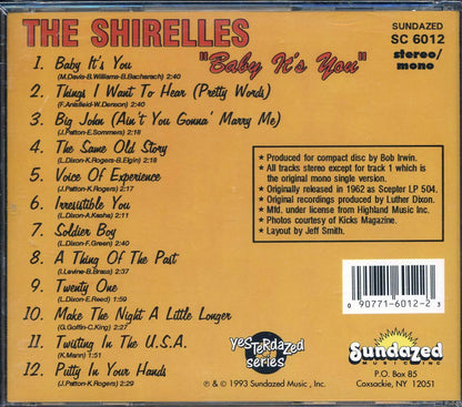 The Shirelles - Baby It's You [1993 Reissue Mono] [New CD]