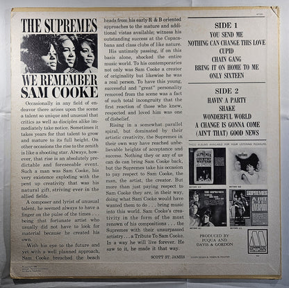 The Supremes - We Remember Sam Cooke [1965 Used Vinyl Record LP]