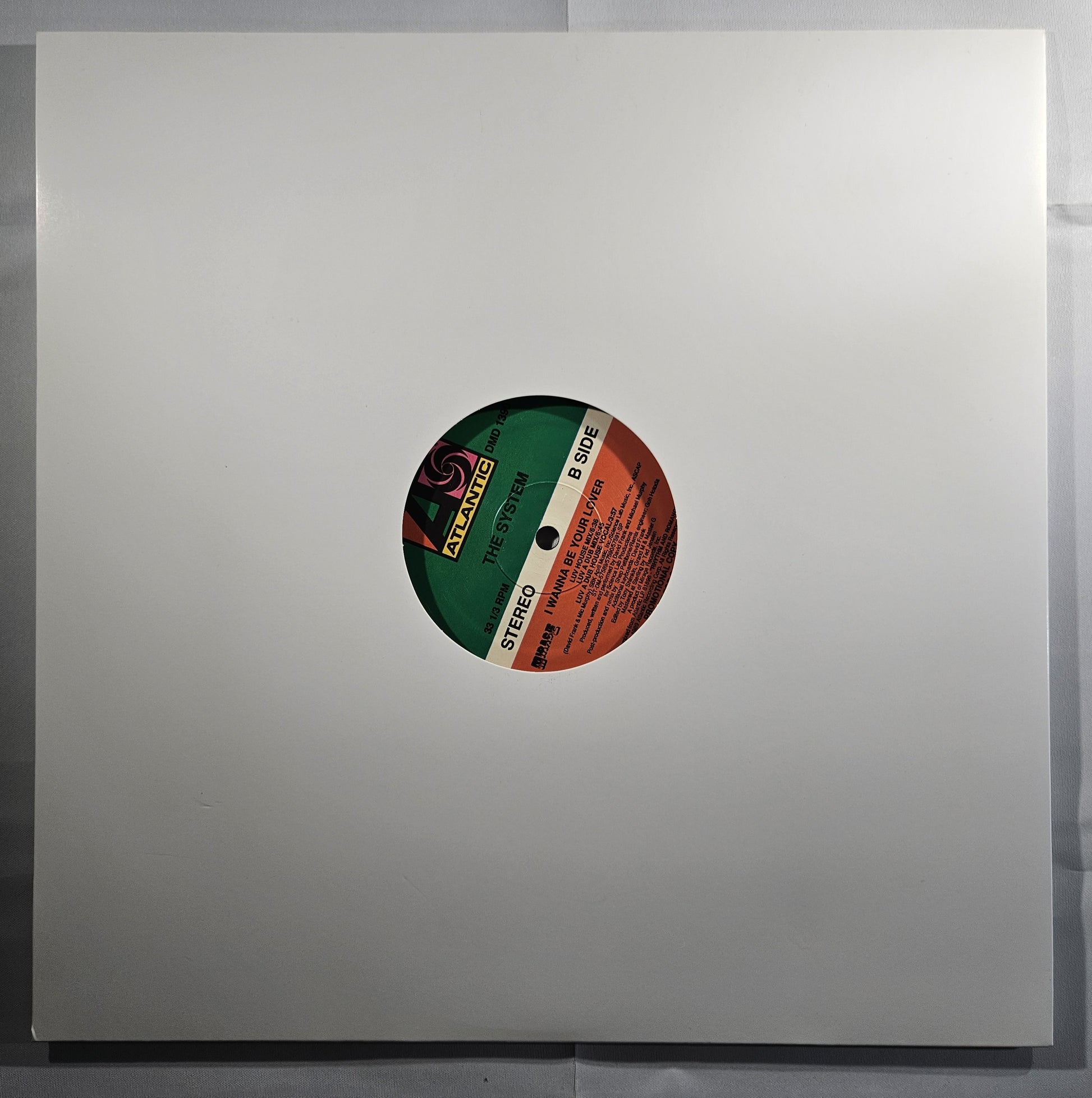 The System - I Wanna Be Your Lover [1989 Promo] [Used Vinyl Record 12" Single]