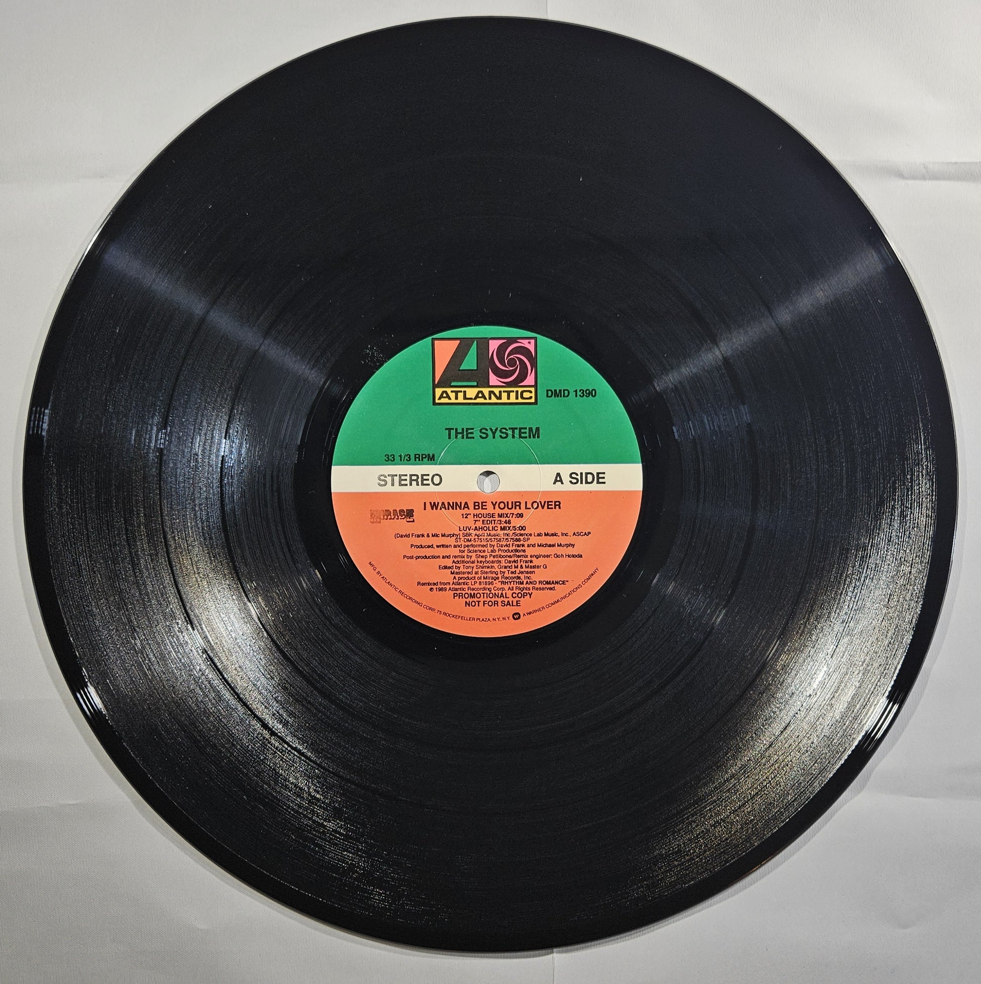 The System - I Wanna Be Your Lover [1989 Promo] [Used Vinyl Record 12" Single]