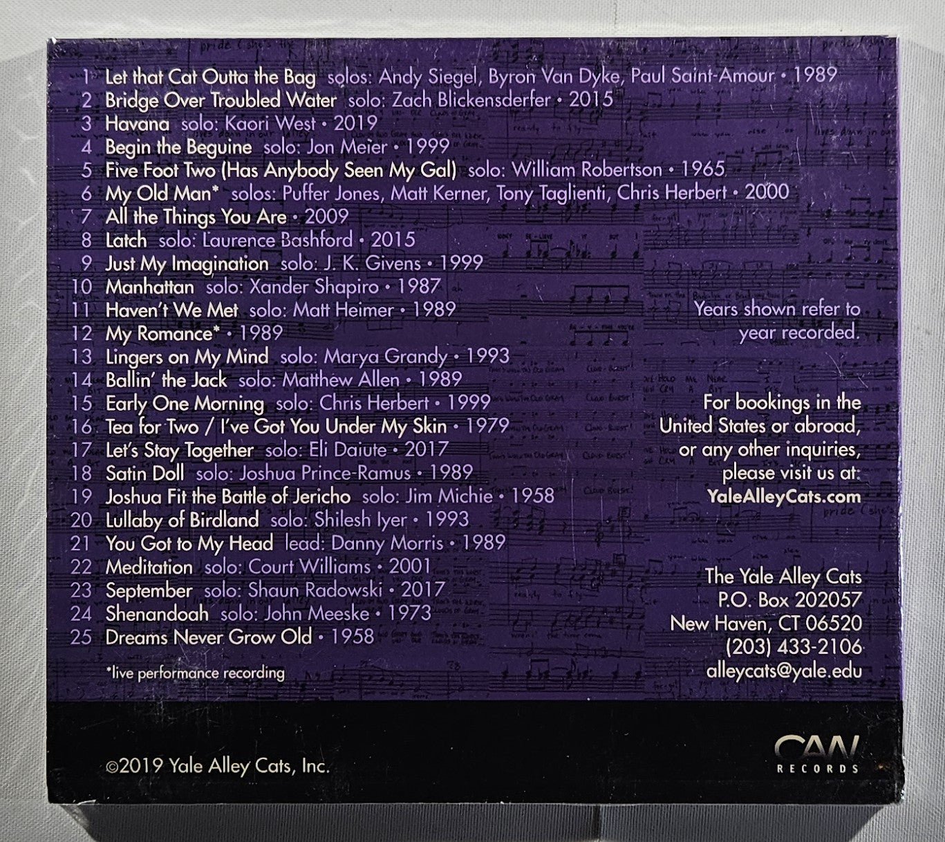 The Yale Alley Cats - Pick of the Litter [2019 Sealed] [Used CD]