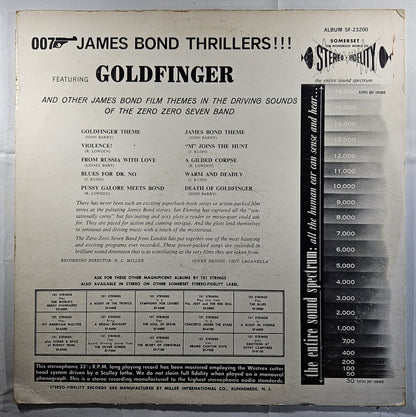 The Zero Zero Seven Band - James Bond Thrillers!!! [1965 Used Vinyl Record LP]