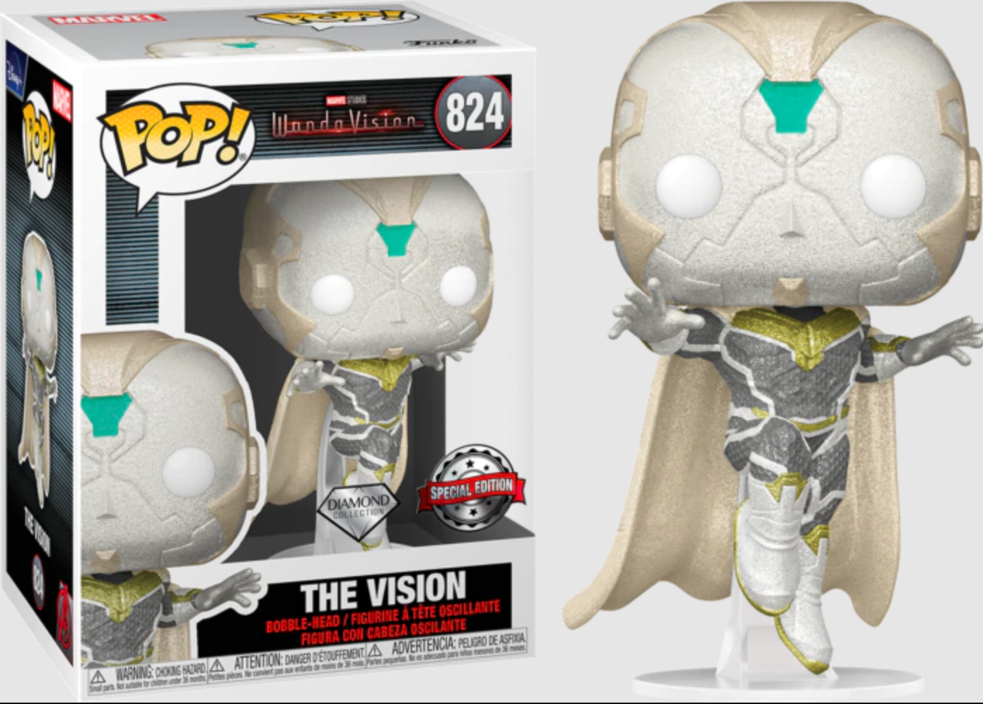 The Vision #824 Special Edition Diamond Collection Funko Pop! Marvel Studios Wanda Vision