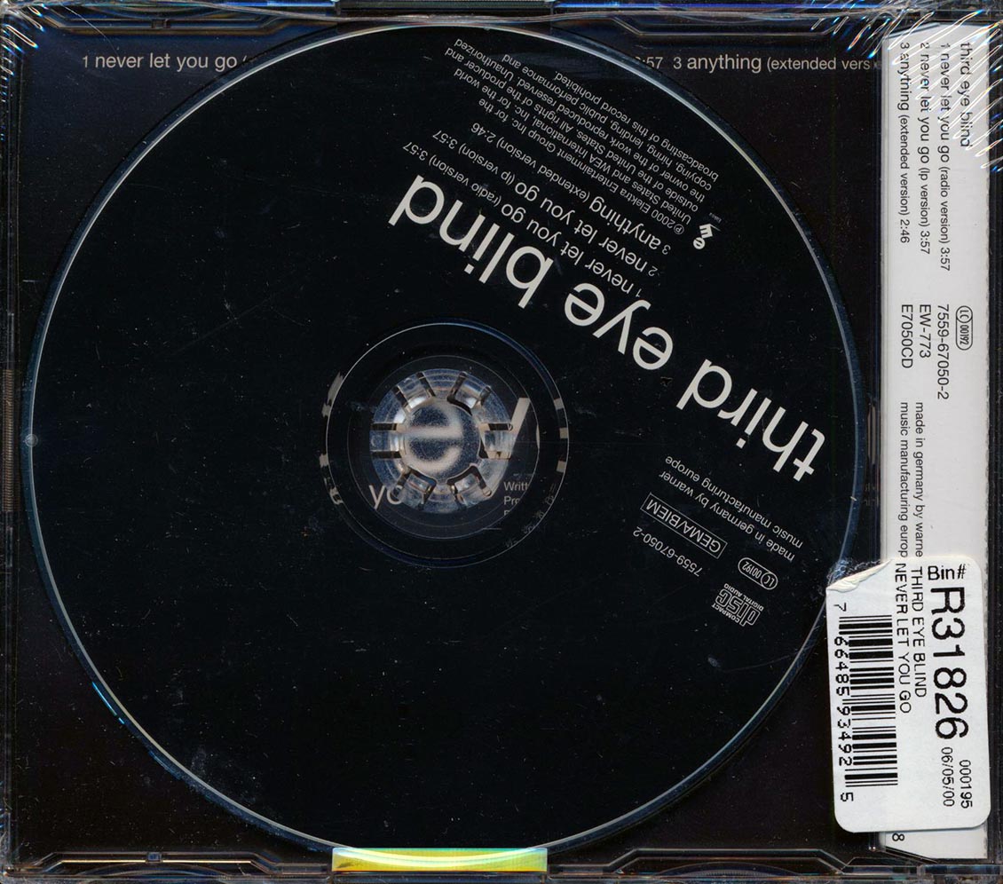 Third Eye Blind - Never Let You Go [2000 New CD Single]