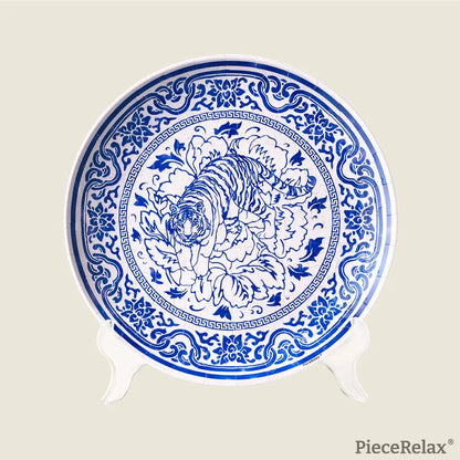 Tiger of Fortune Plate 124 Piece 3D Plastic Jigsaw Puzzle PieceRelax