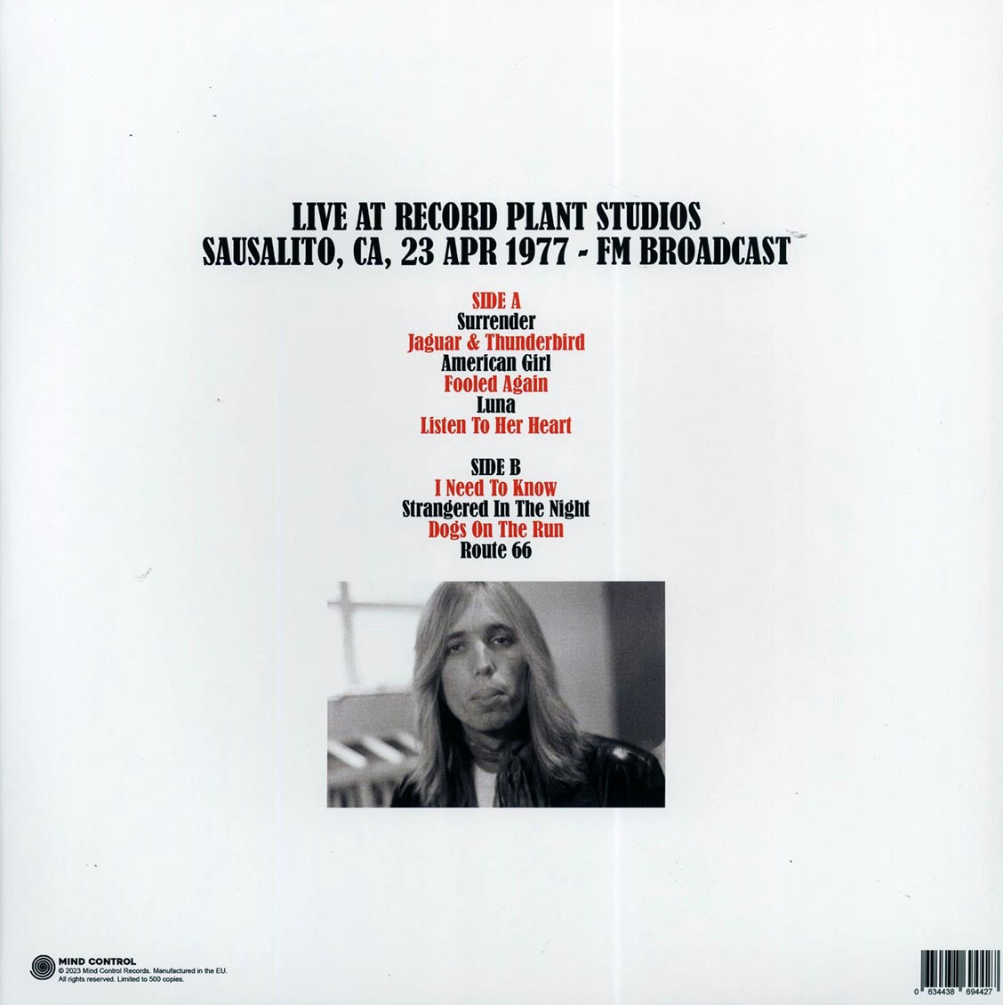 Tom Petty and The Heartbreakers - Surrender in California: The Sausalito Record Plant Broadcast [2023 Unofficial Limited] [New Vinyl Record LP]