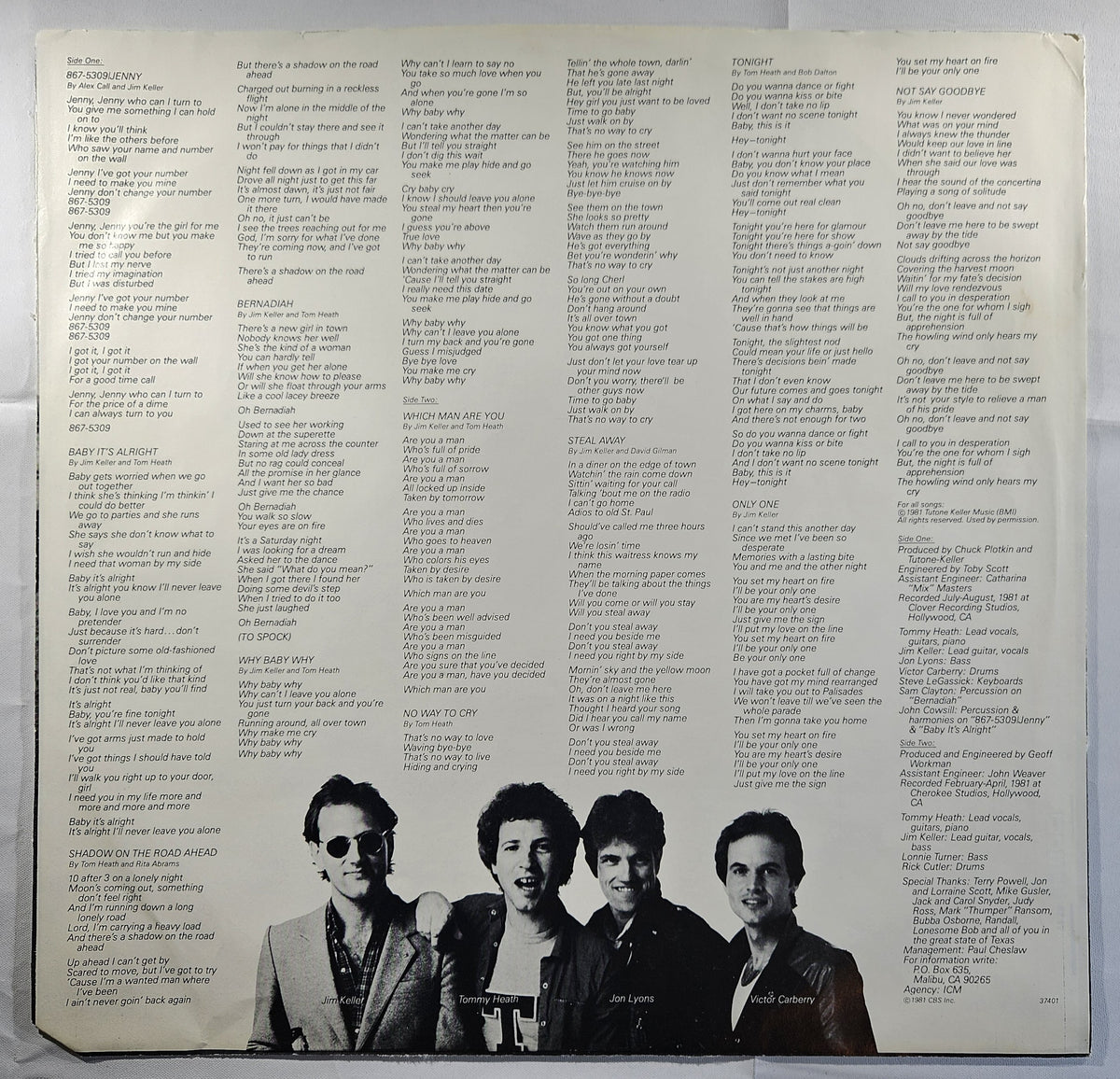 Tommy Tutone - Tommy Tutone-2 [1981 Santa Maria] [Used Vinyl Record LP]