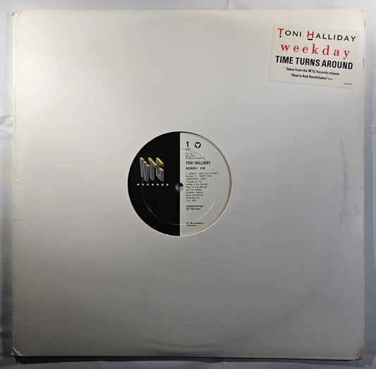 Toni Halliday - Weekday / Time Turns Around [1989 Promo] [Used Vinyl 12" Single]