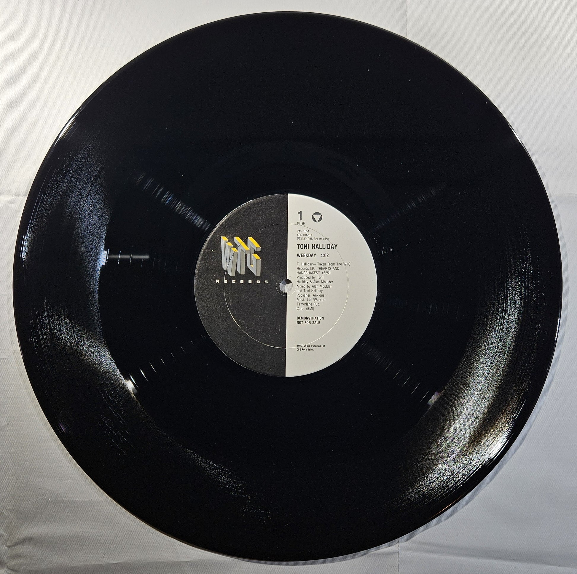 Toni Halliday - Weekday / Time Turns Around [1989 Promo] [Used Vinyl 12" Single]