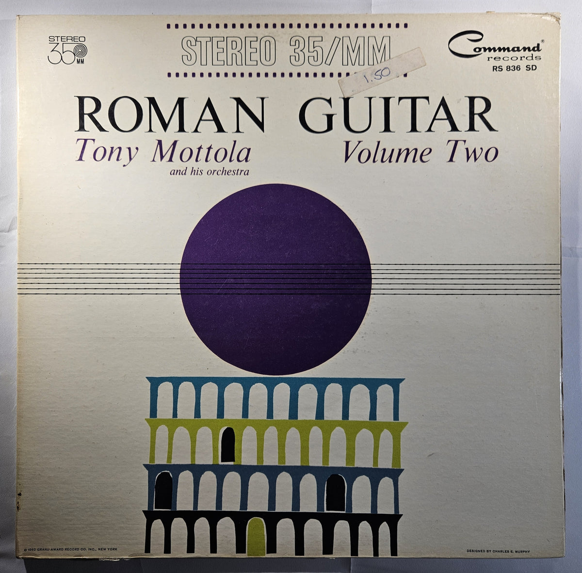 Tony Mottola and His Orchestra - Roman Guitar Volume Two [1962 Used Vinyl LP]