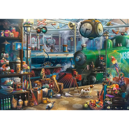 Train Station 6000 Piece Jigsaw Puzzle Trefl