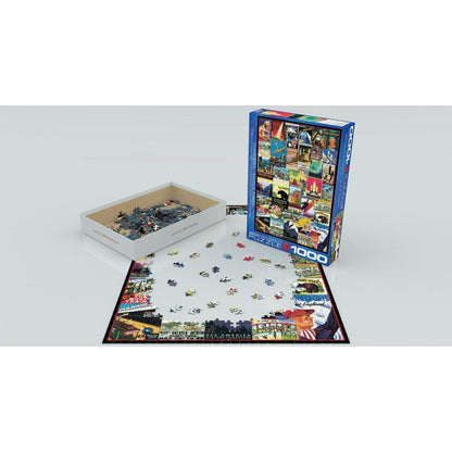 Travel USA Vintage Posters 1000 Piece Jigsaw Puzzle Eurographics