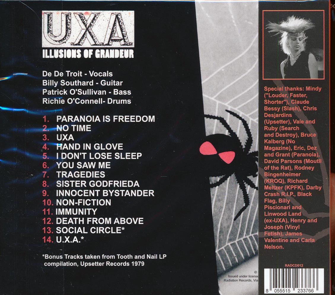 U.X.A. - Illusions of Grandeur [2023 Reissue Remastered] [New CD]