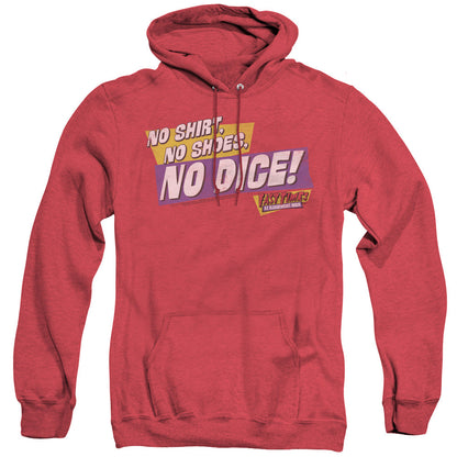Fast Times Ridgemont High No Dice Mens Heather Hoodie Red Officially Licensed
