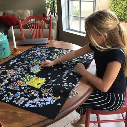 USA License Plates 1000 Piece Shaped Jigsaw Puzzle TDC