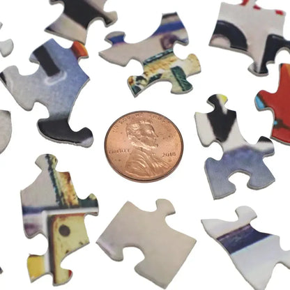 USA License Plates 1000 Piece Shaped Jigsaw Puzzle TDC