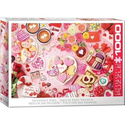 Valentine's Table 1000 Piece Jigsaw Puzzle Eurographics