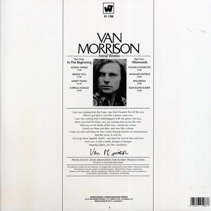 Van Morrison - Astral Weeks [2020 Reissue 180G] [New Vinyl Record LP]