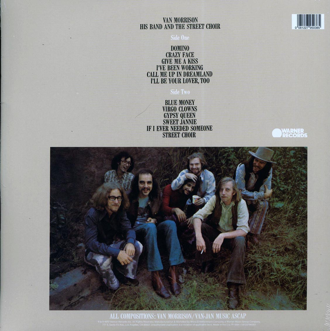 Van Morrison - His Band and the Street Choir [2015 Reissue Remastered 180G] [New Vinyl Record LP]