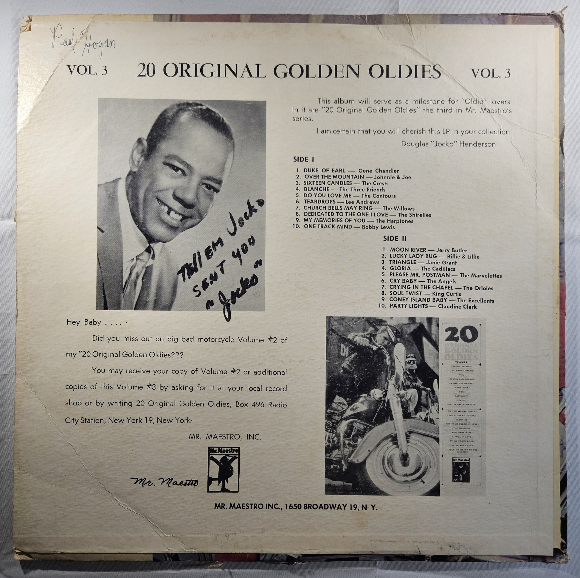 Various - 20 Original Golden Oldies Volume 3 [Used Vinyl Record LP]
