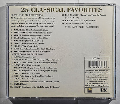 Various - 25 Classical Favorites [1996 Compilation] [Used CD]