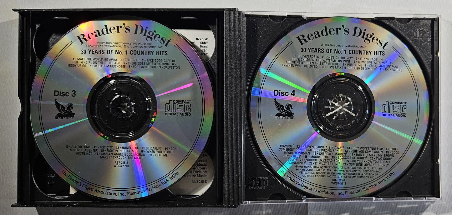 Various - 30 Years of No. 1 Country Hits [1990 Compilation] [Used 4x CD]