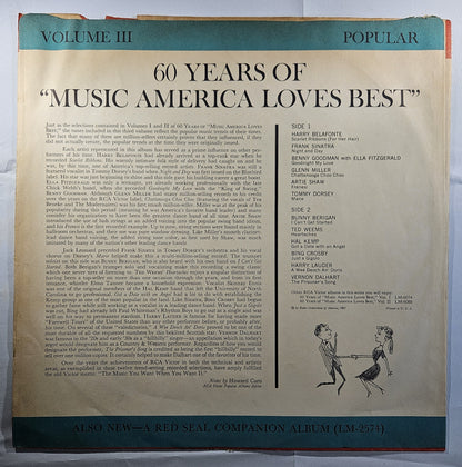 Various - 60 Years of Music America Loves Best -- Popular -- Volume III [Used Vinyl Record LP]
