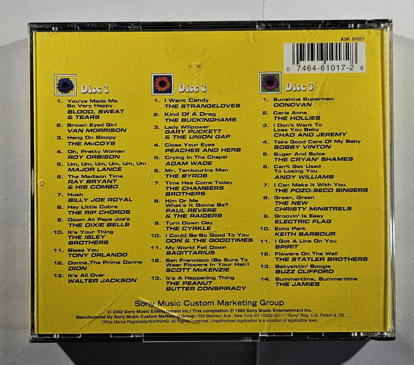 Various - 60's Pop Hits [2002 Compilation] [Used Triple CD]