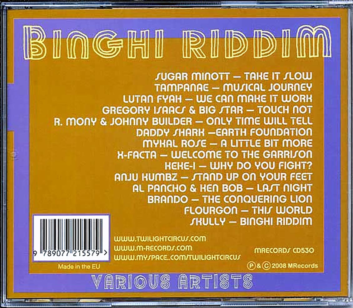 Various - Binghi Riddim [2008 Compilation] [New CD]