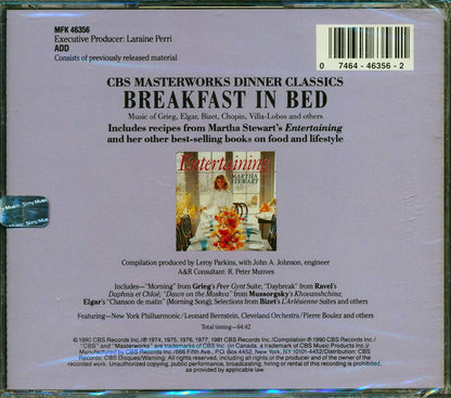 Various - Dinner Classics: Breakfast in Bed [1990 Compilation] [New CD]