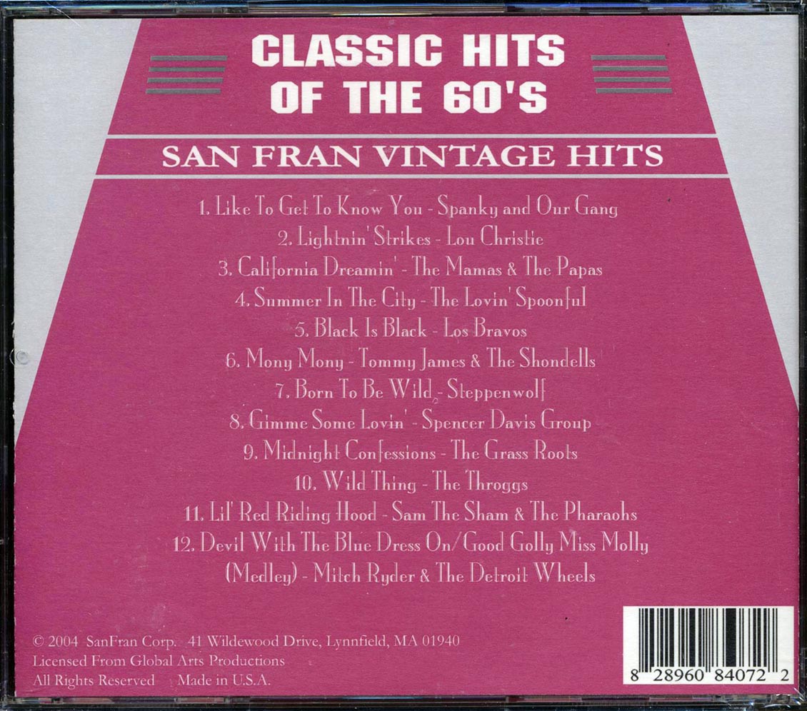 Various - Classic Hits of the 60's [2004 Compilation] [New CD]