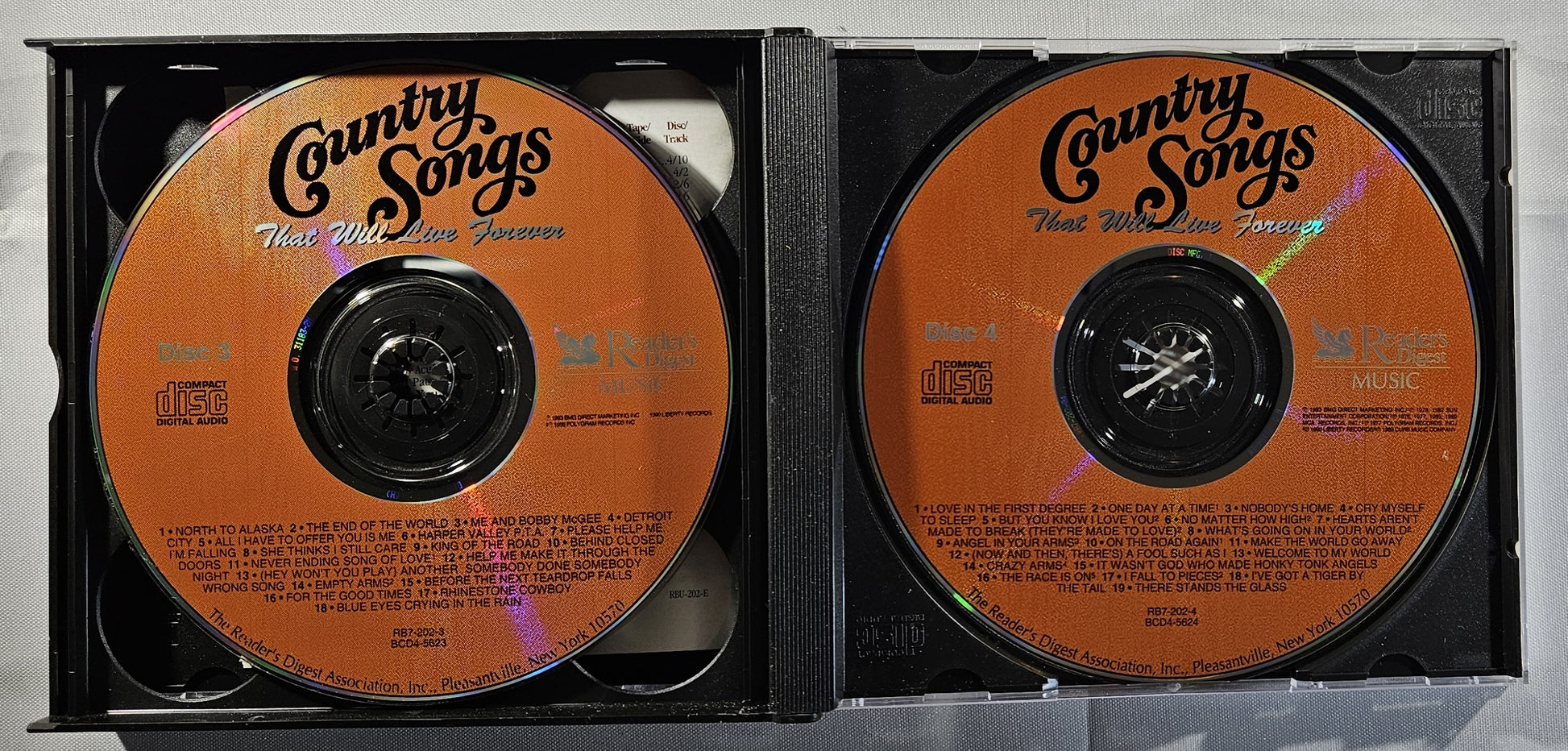 Various - Country Songs That Will Last Forever [1993 Used 4x CD]