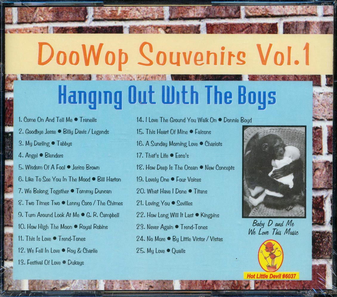 Various - DooWop Souvenirs Vol. 1 Hanging Out With the Boys [New Compilation CD]