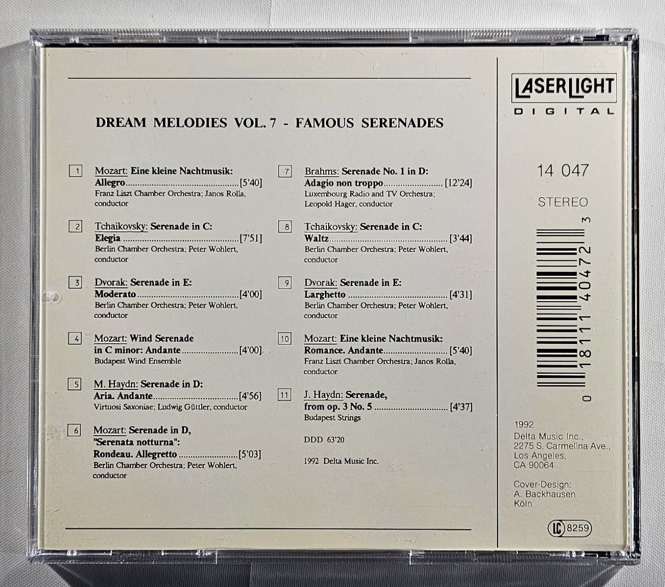 Various - Dream Melodies Vol.7 - Serenades [1992 Used CD]