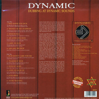 Various - Dynamic - Dubbing at Dynamic Sounds [2007 180G] [New Vinyl Record LP]