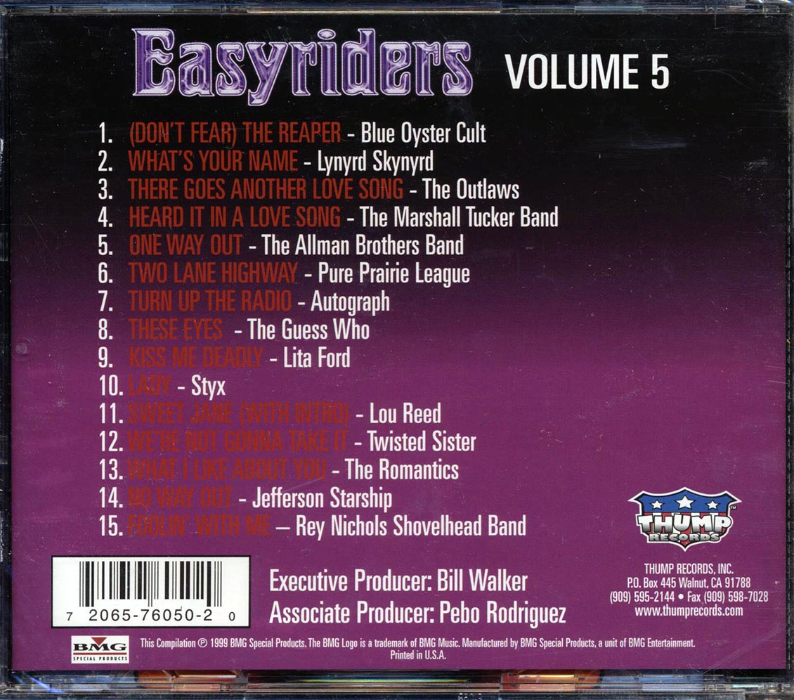 Various - Easyriders Volume 5 [1999 Compilation] [New CD]