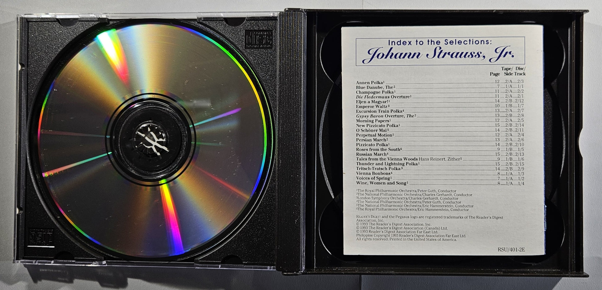 Various - Favorites From the Classics: Johann Strauss Jr. [1993 Used Double CD]