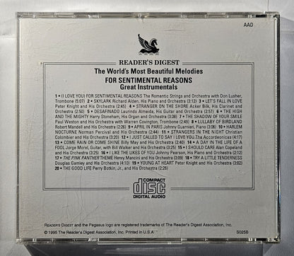 Various - For Sentimental Reasons (Great Instrumentals) [1995 Used CD]