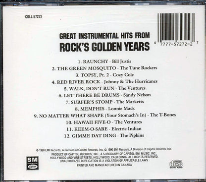 Various - Great Instrumental Hits From Rock's Golden Years [1990 New CD]