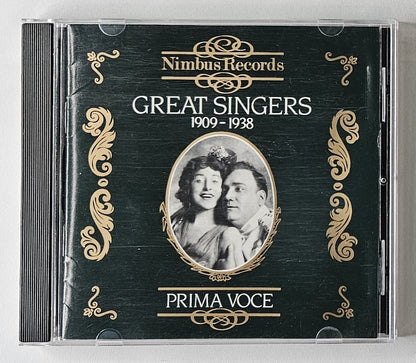 Various - Great Singers 1909-1938 [1989 Compilation Mono] [Used CD]