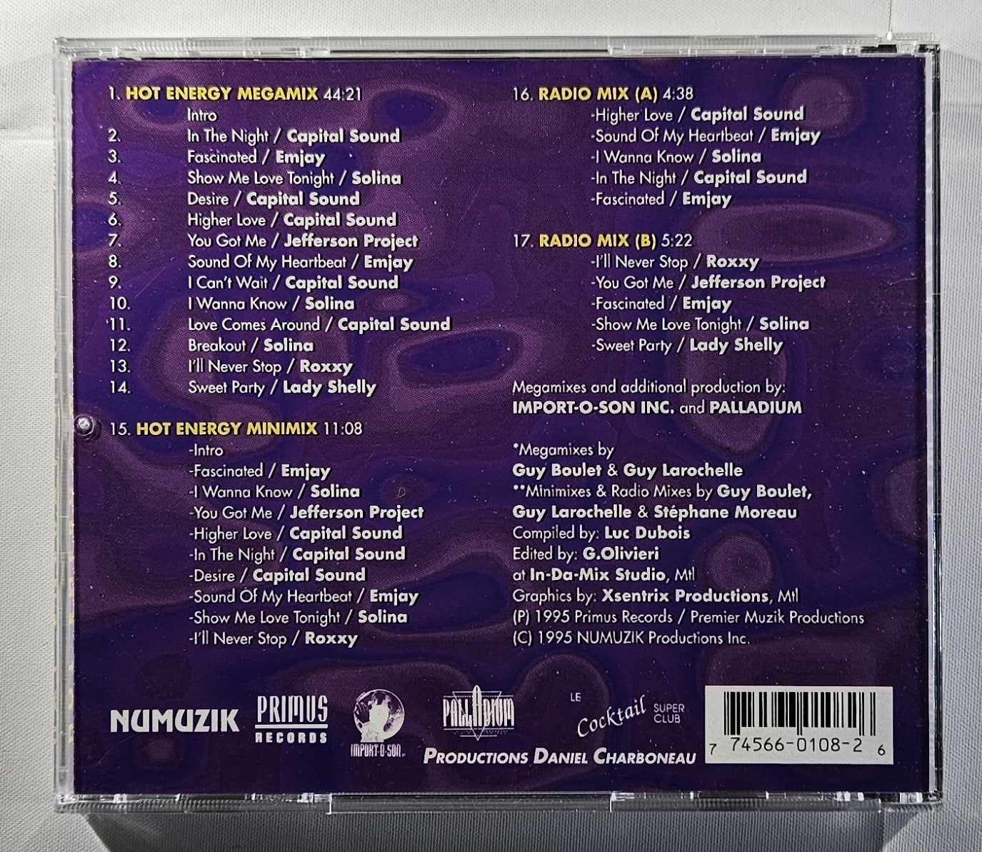 Various - Hot Energy Mix [1995 Mixed Compilation] [Used CD]