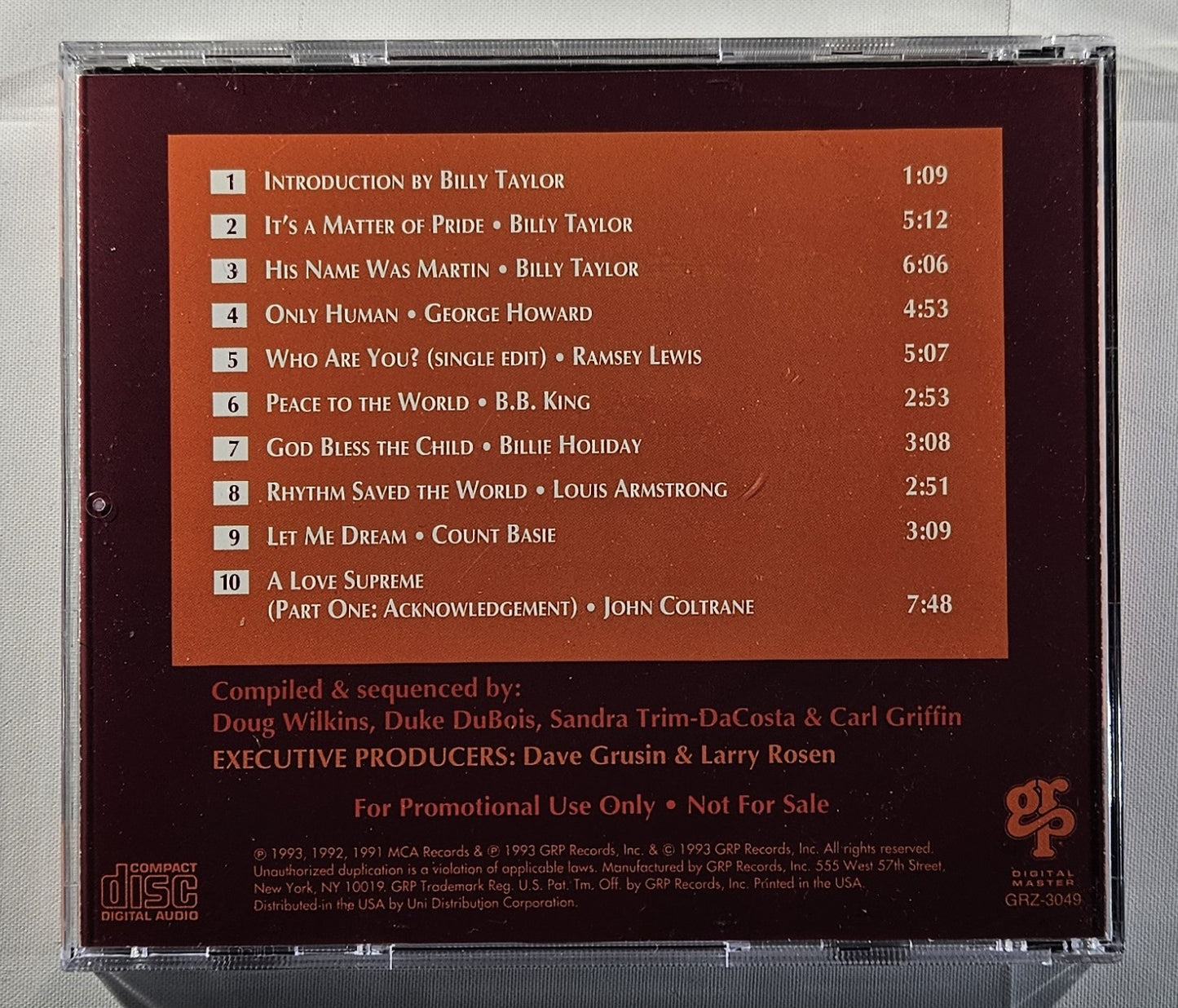 Various - It's a Matter of Pride: A Salute To Dr. Martin Luther King, Jr. Black History Month [1993 Compilation Promo] [Used CD]